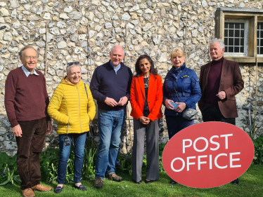 Warm welcome greeted postmistress as Meads pop-up post office opened for business